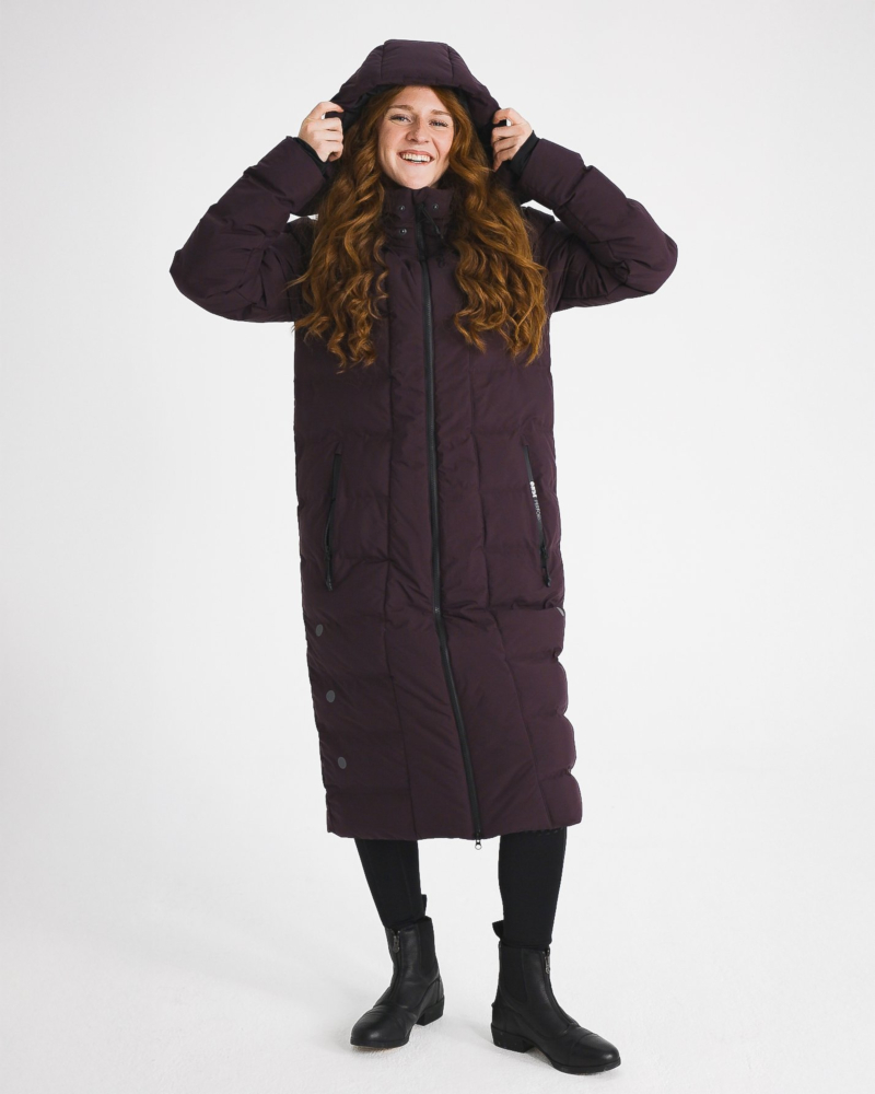 eaSt Performance Long Puffer Coat - aubergine 