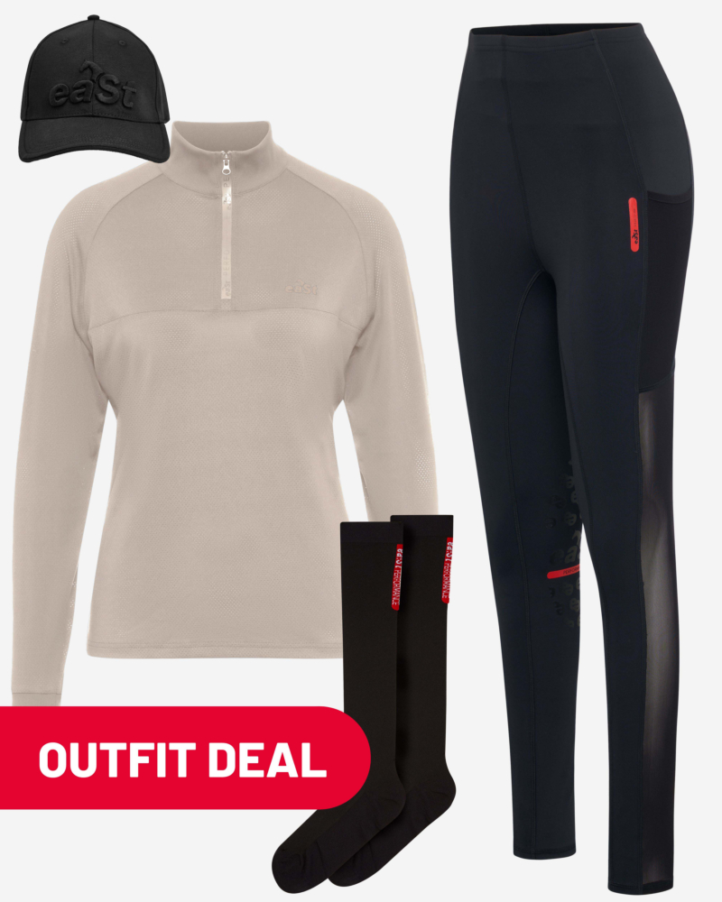 Outfit: Cap + Mesh Shirt + REGGINGS® R1 Lightweight + Socks